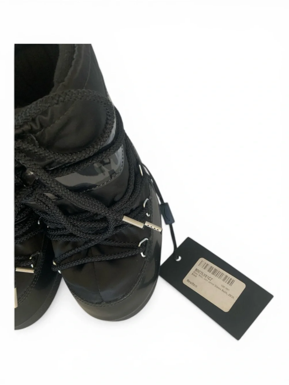 Moon Boots Black Icon Glance Kids Space Lunar Landing Size US 7c/9.5c New No Box